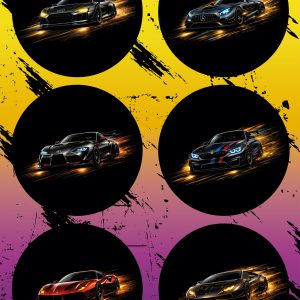Стикерпак «Гоночные тачки»